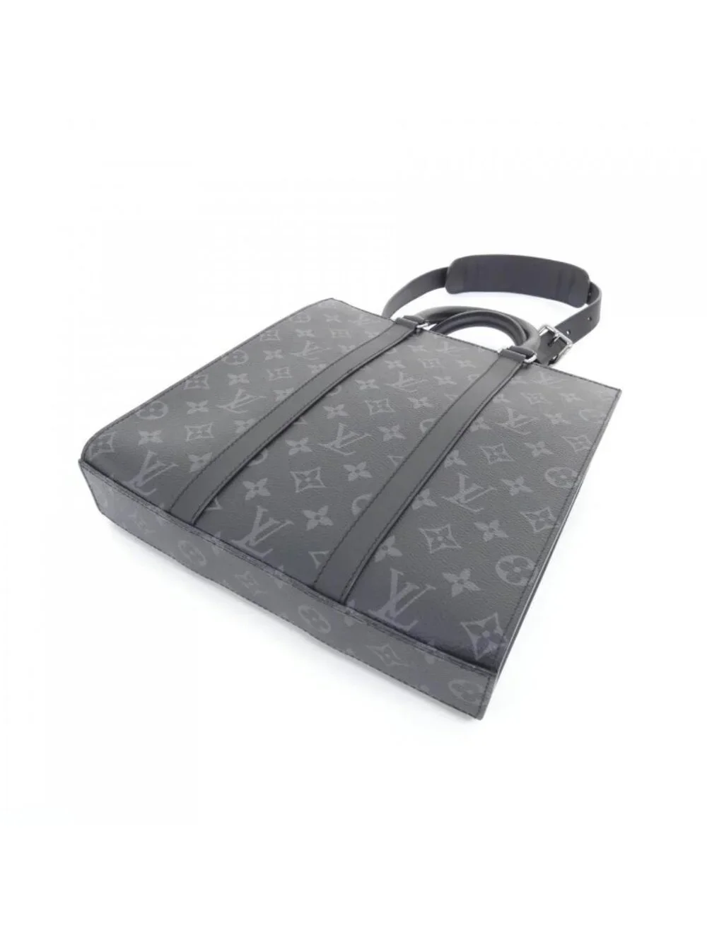 Louis Vuitton Monogram Eclipse Sac Plat Cross
